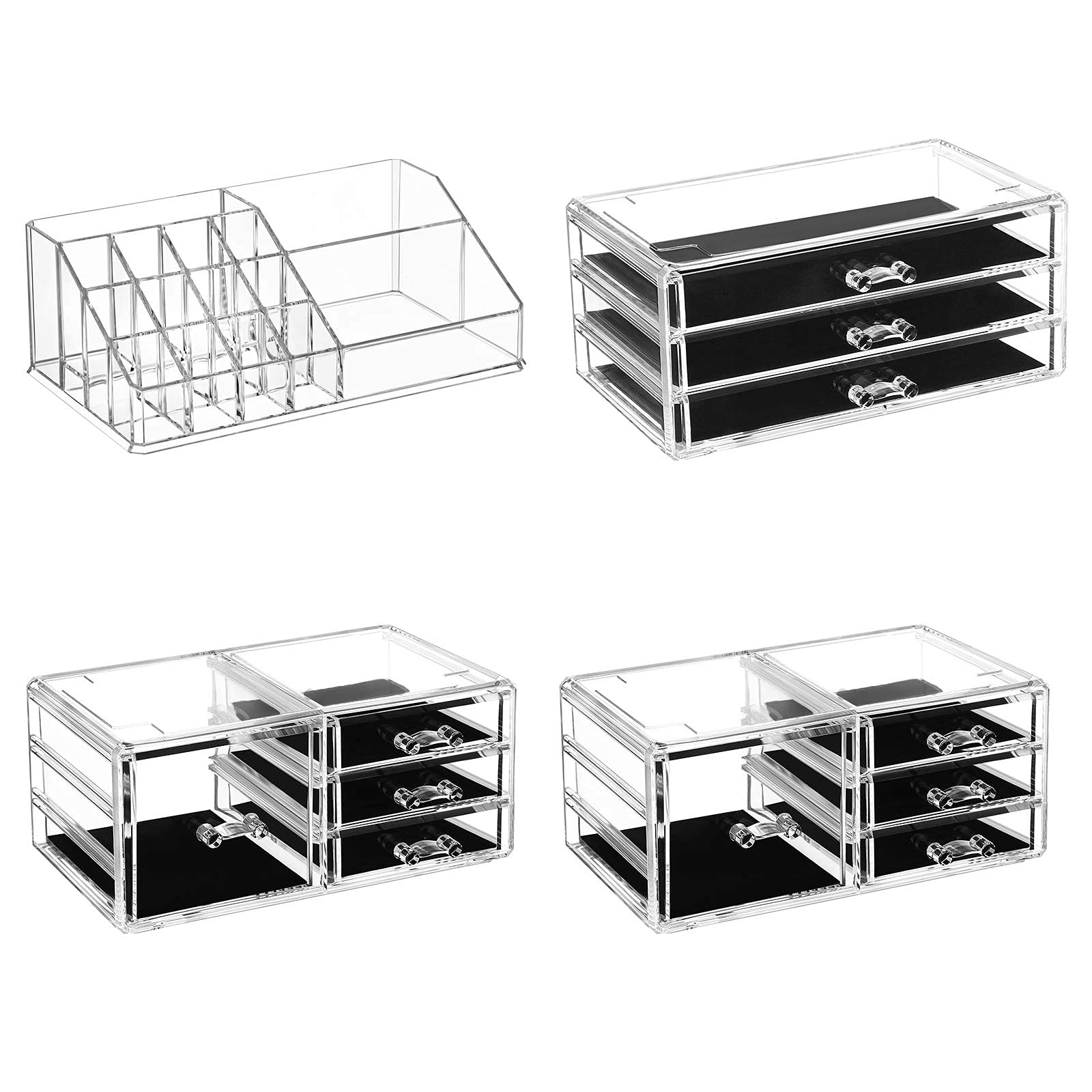 songmics-make-up-organizer-xxl-4in1-jka017tp-transparent-11-schubladen-15-f-cher image 4