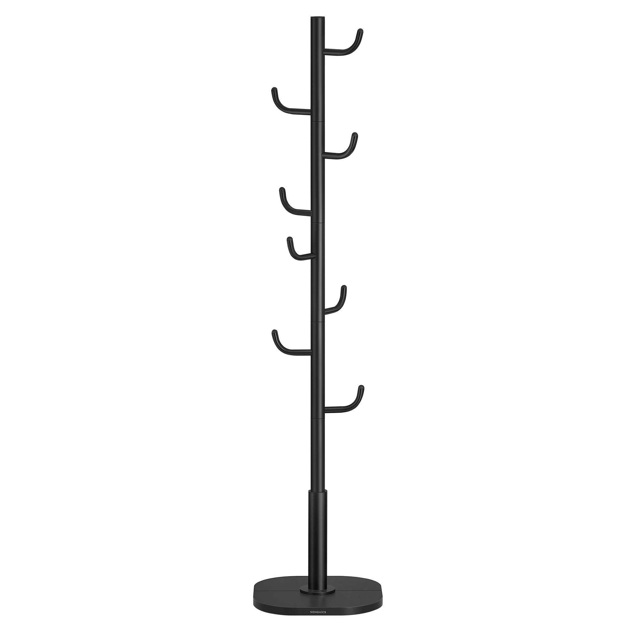 songmics-garderobe-kaktus-form-175-3-cm-schwarz-kleiderst-nder-mit-8-haken image 1