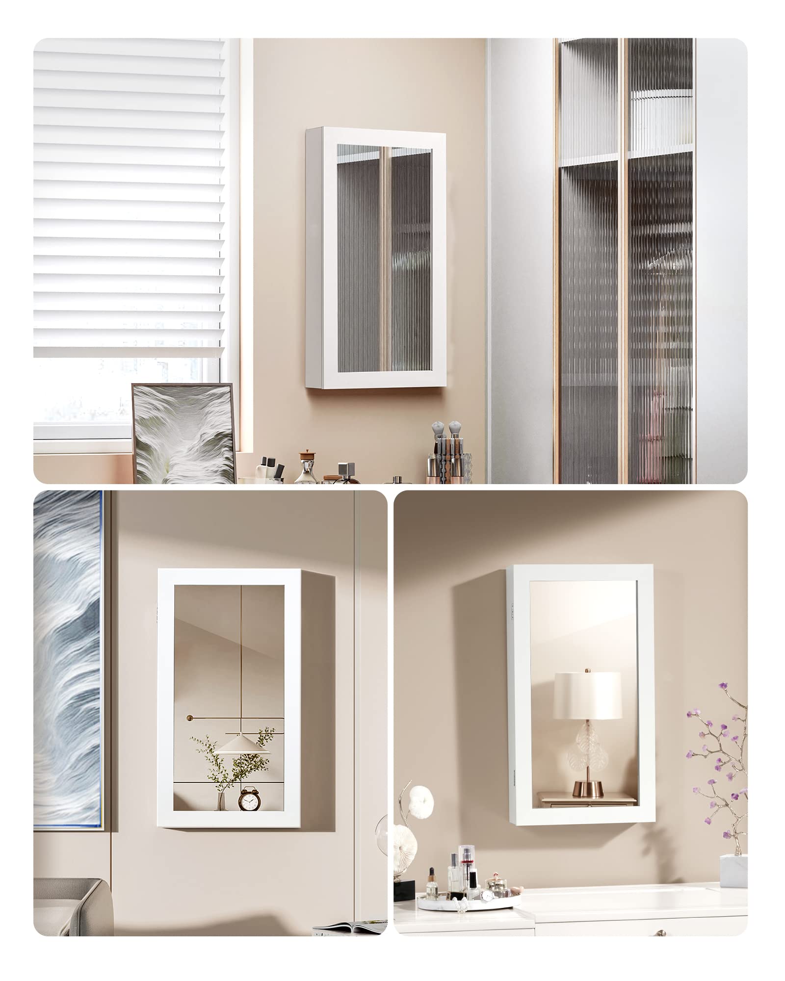 songmics-schmuckschrank-jbc51w-spiegelschrank-wei-schwarz image 3
