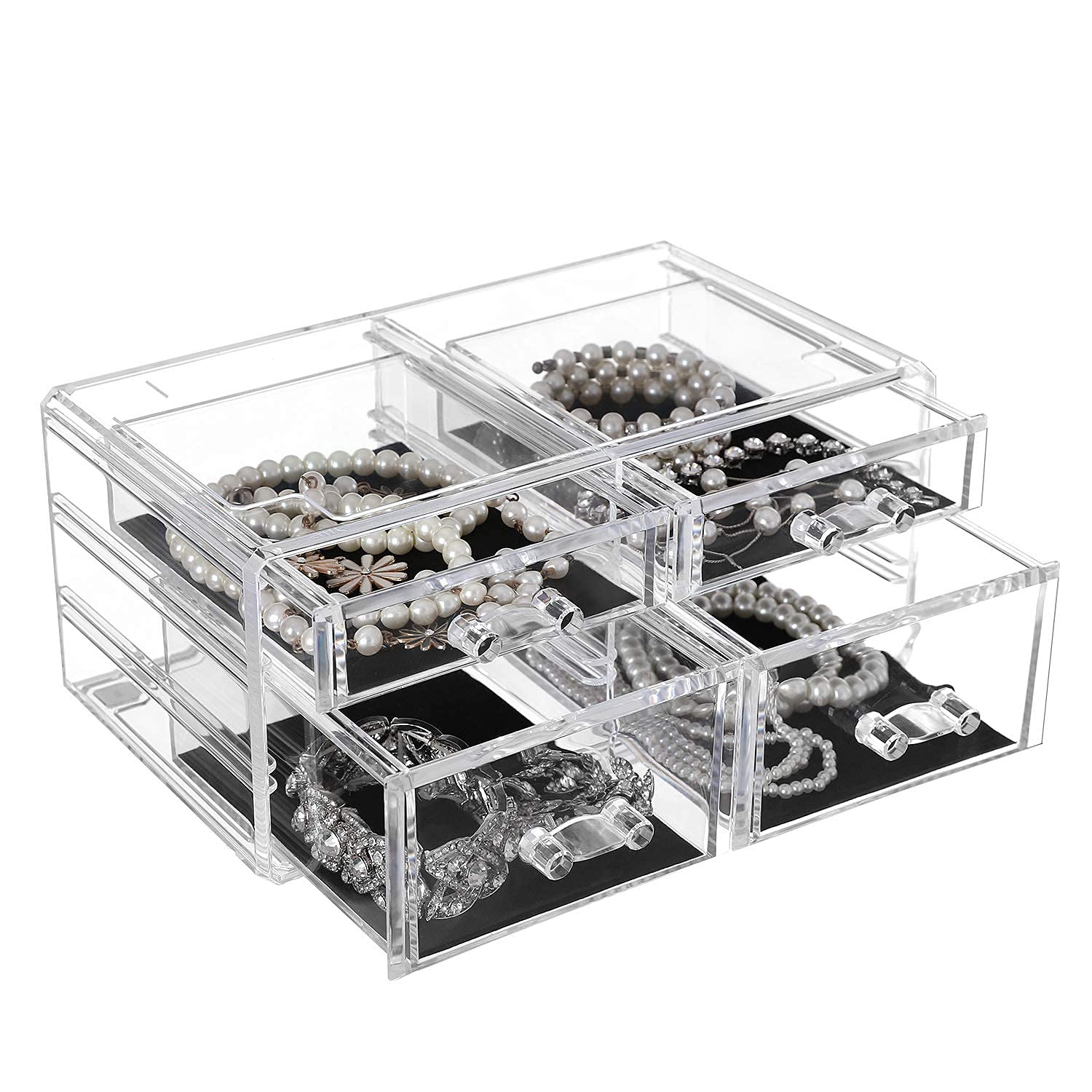songmics-kosmetik-organizer-acryl-mit-4-schubladen-transparent-jka005tp image 7