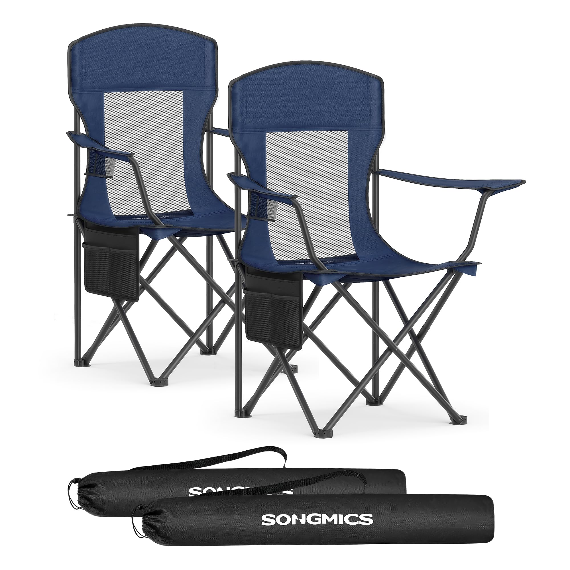 songmics-campingstuhl-2er-set-klappstuhl-outdoor-150-kg-schwarz image 7