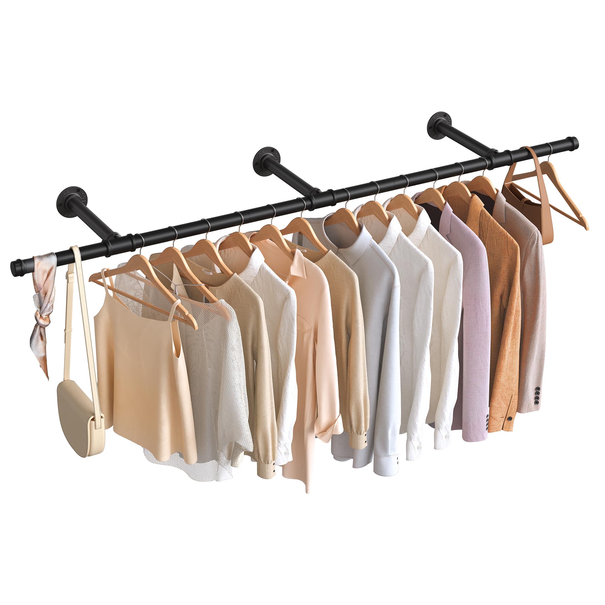 songmics-wand-kleiderstange-hsr104b01-170-cm-68-kg-schwarz image 1