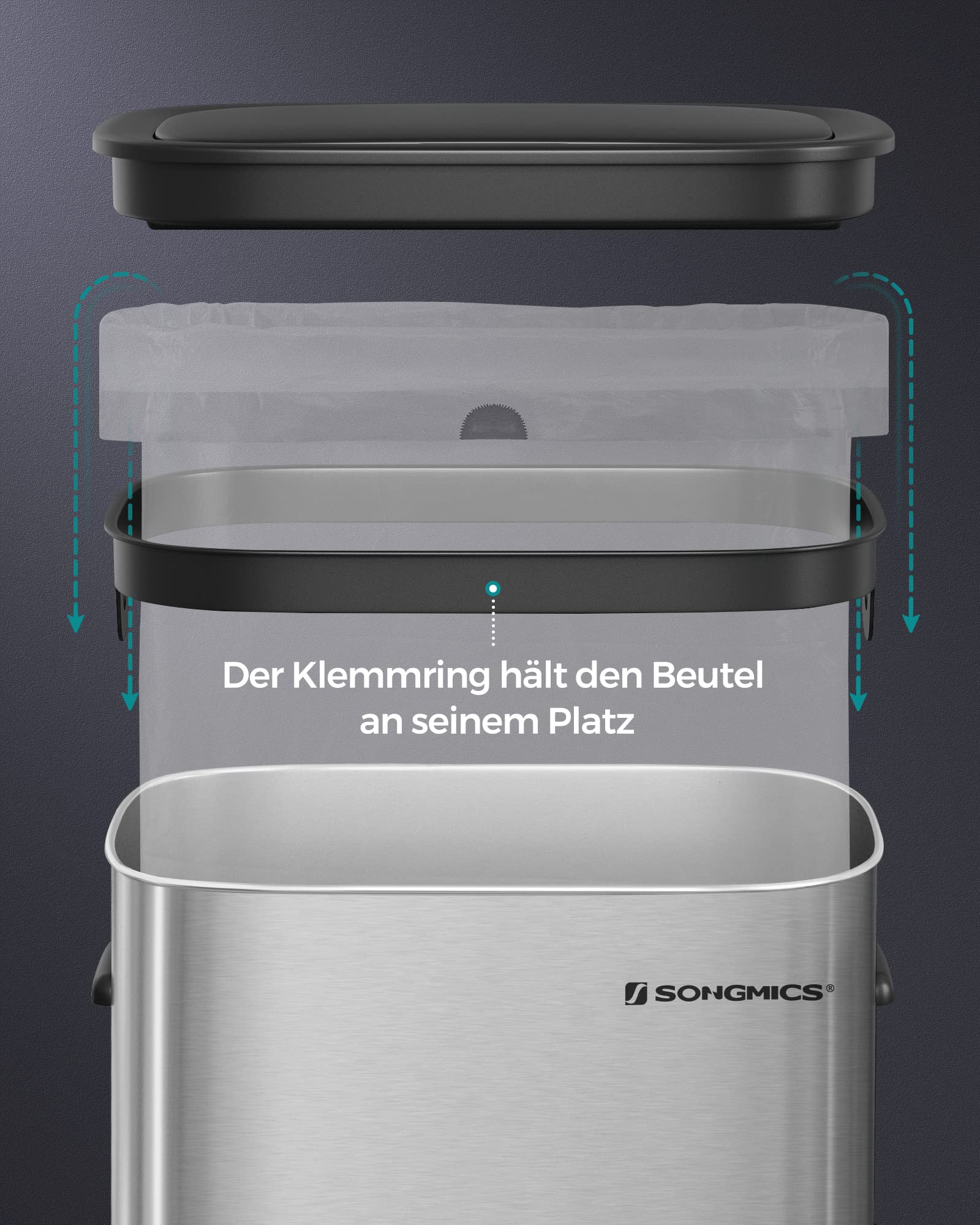 songmics-ltb610e50-m-lleimer-k-che-50-liter-sensor-edelstahl-silbern image 7