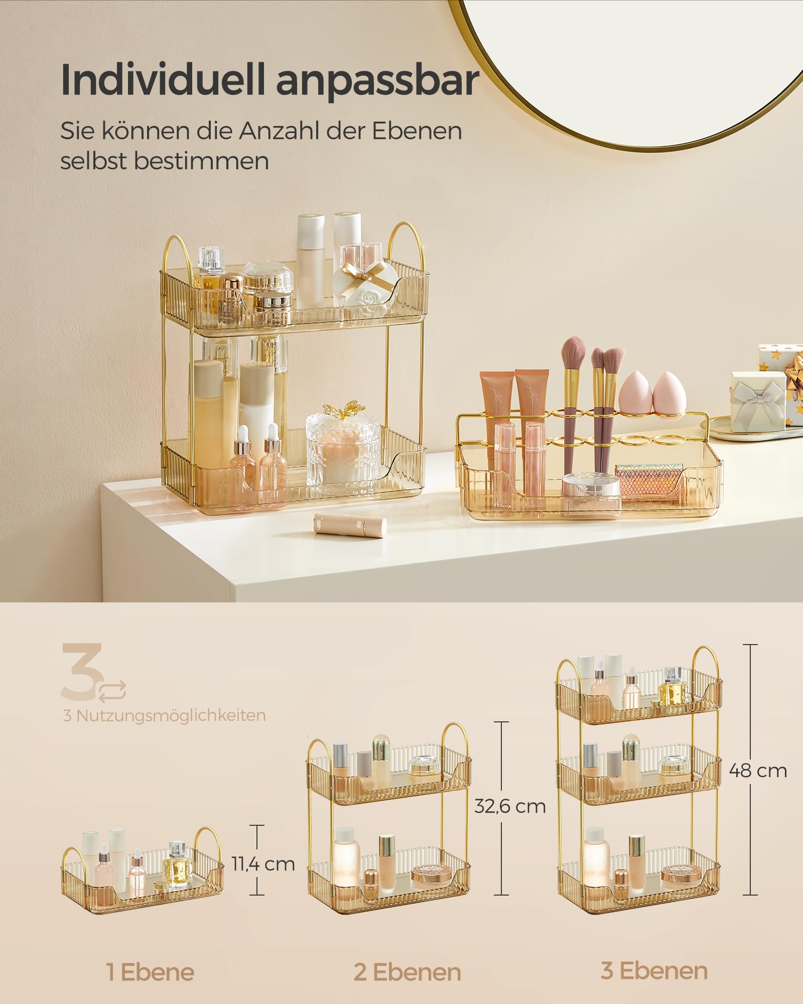songmics-jka013a01-make-up-organizer-3-ebenen-champagnergold image 3