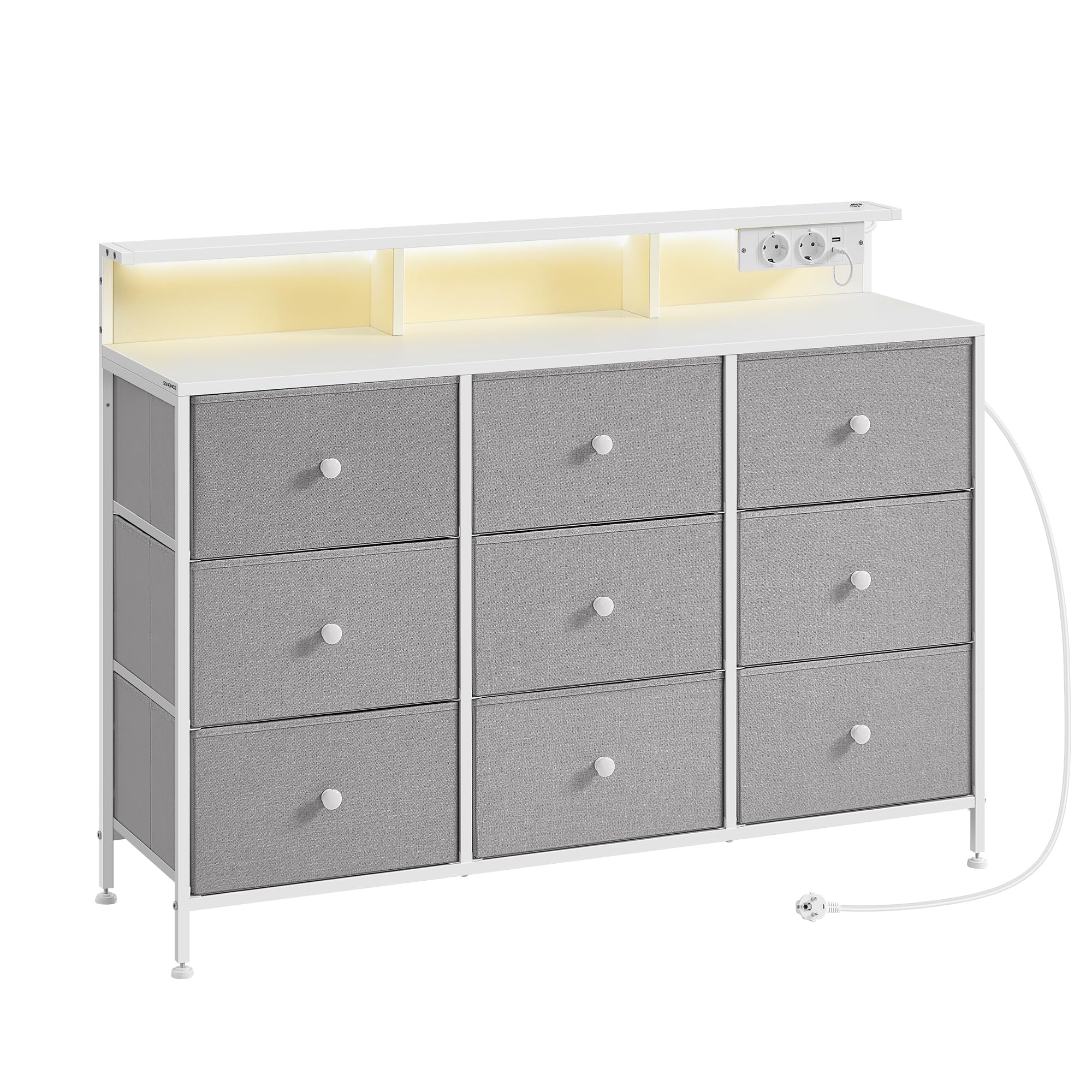 songmics-kommode-9-schubladen-mit-led-114-cm-wei image 8