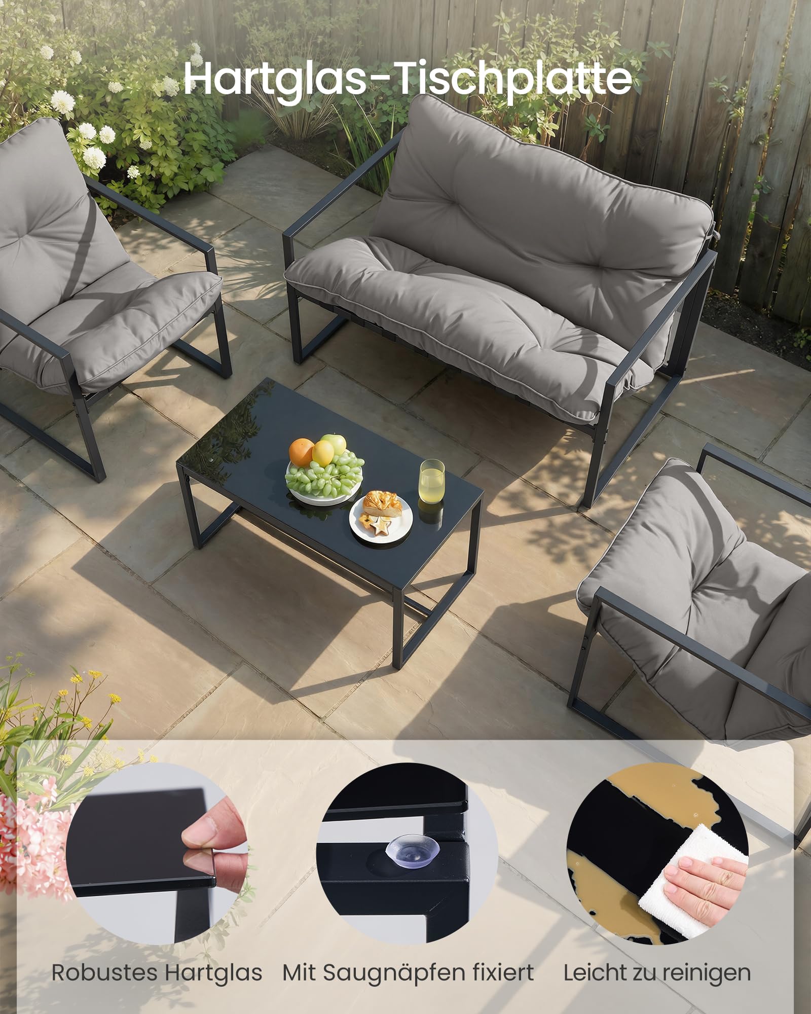songmics-gartenm-bel-set-ggf040gz01-4-teilig-grau-2-st-hle-tisch-bank-mit-kissen image 6