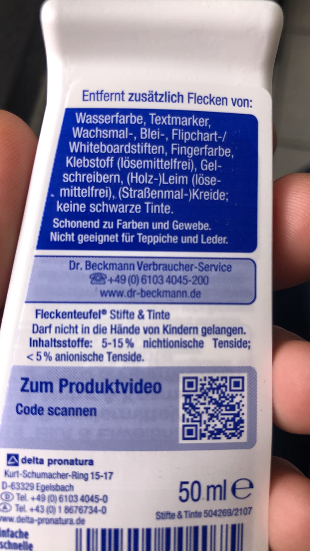 Gut bei frischen Flecken