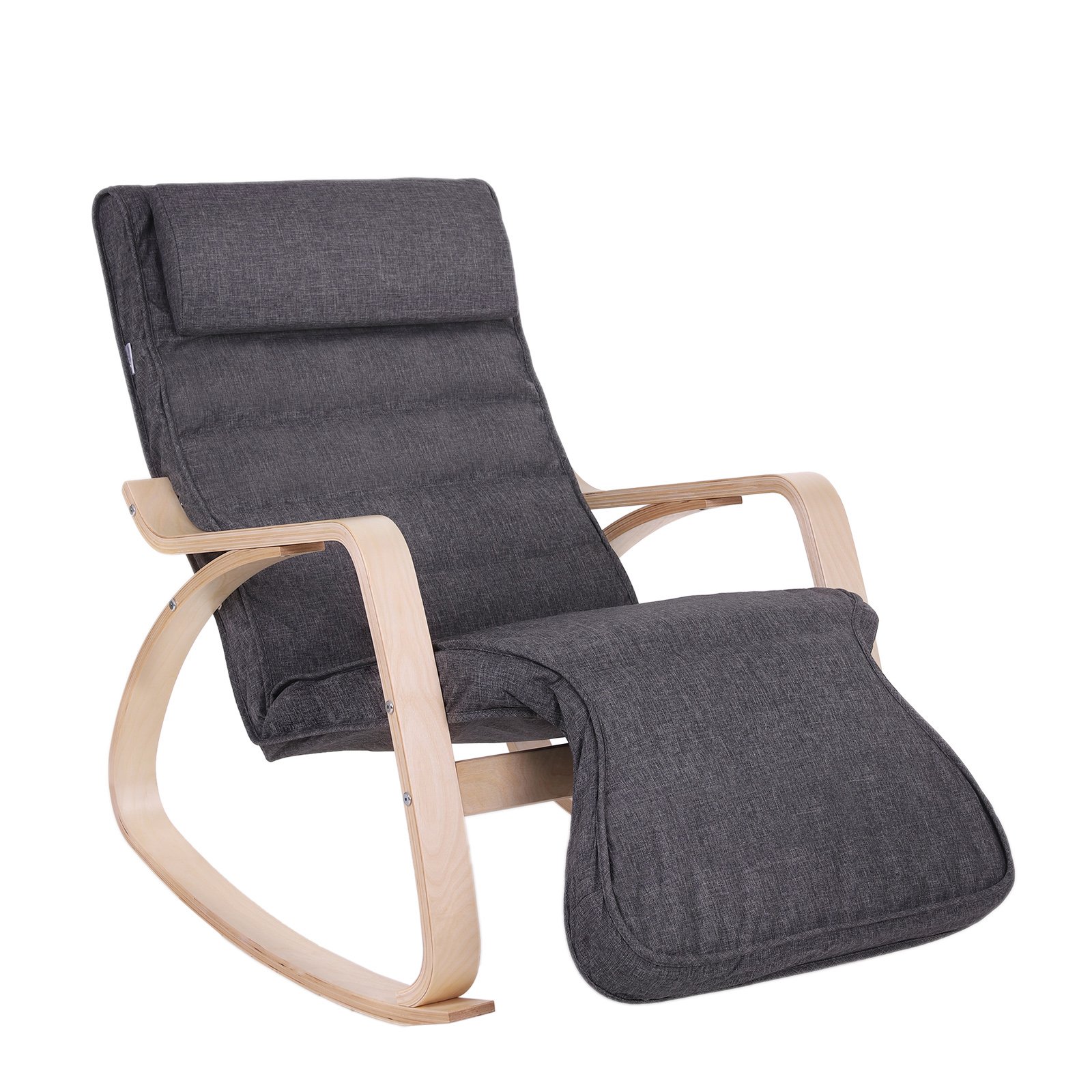 songmics-schaukelstuhl-relaxstuhl-mit-5-fach-verstellbarer-fu-st-tze image 1