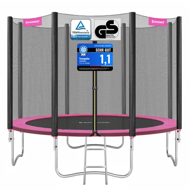 songmics-trampolin-outdoor-305-cm-mit-netz-und-leiter image 1