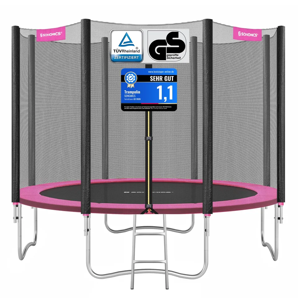 songmics-trampolin-outdoor-305-cm-mit-netz-und-leiter image 1