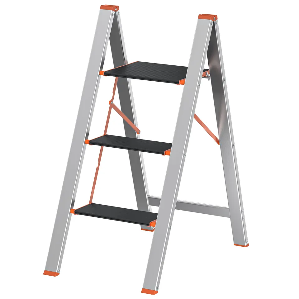 songmics-glt023b01-trittleiter-3-stufen-klappbar-silbern image 1