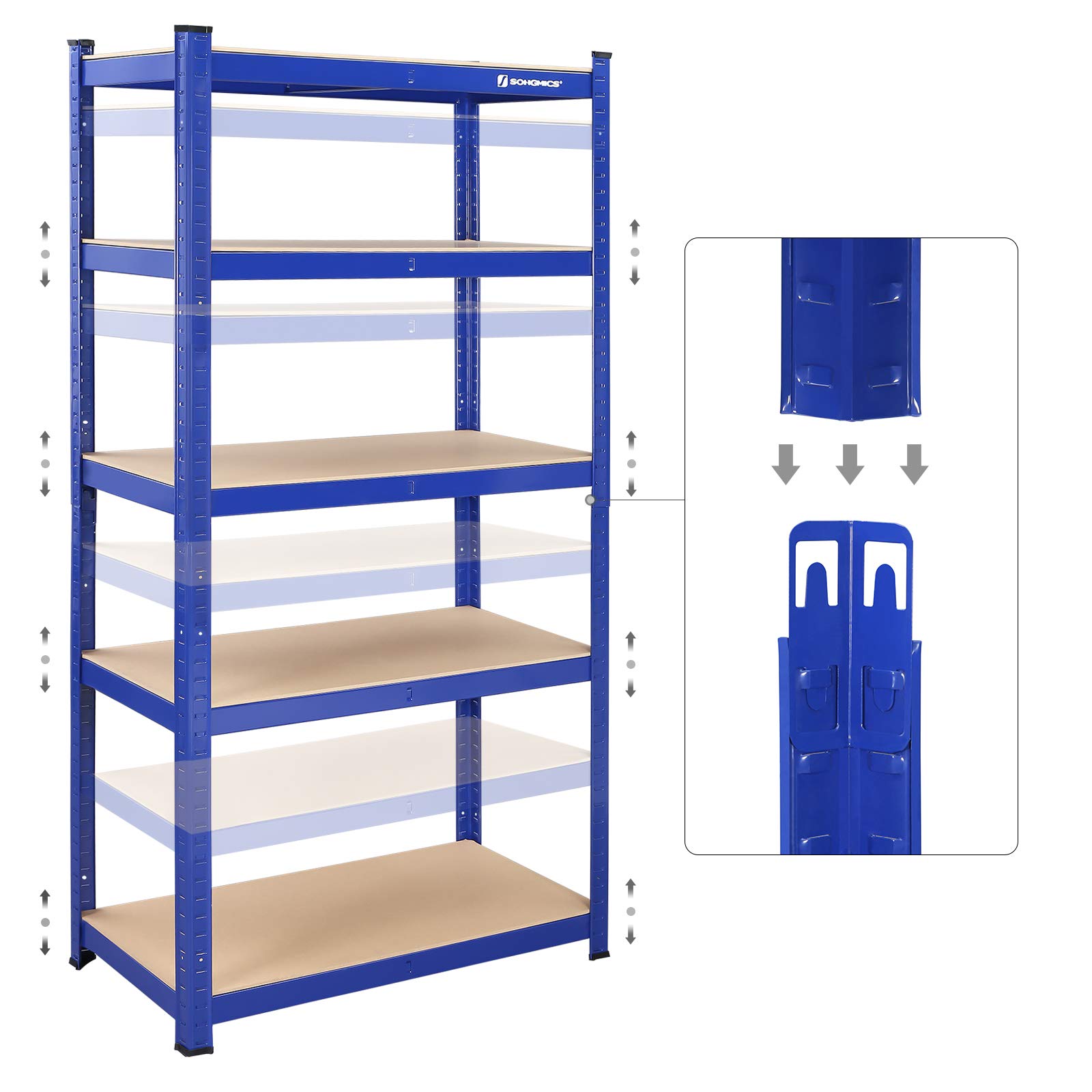 songmics-schwerlastregal-2er-set-40x90x180-cm-blau-glr80bu image 6