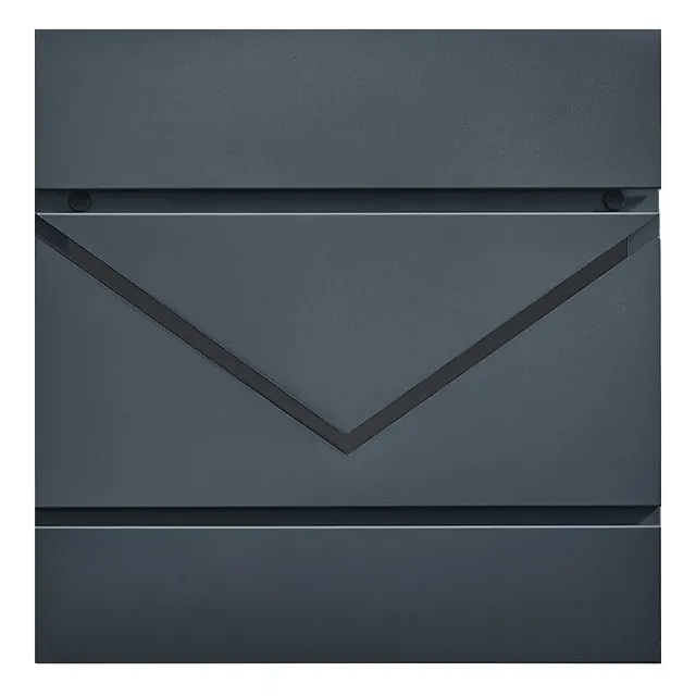 songmics-xxl-briefkasten-mit-zeitungsfach-und-schloss-anthrazit-gmb054g01 image 1
