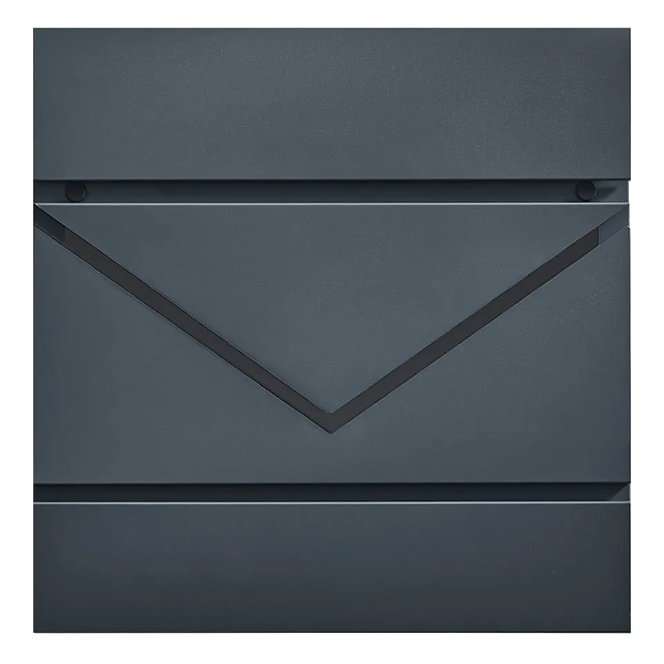 songmics-xxl-briefkasten-mit-zeitungsfach-und-schloss-anthrazit-gmb054g01 image 1