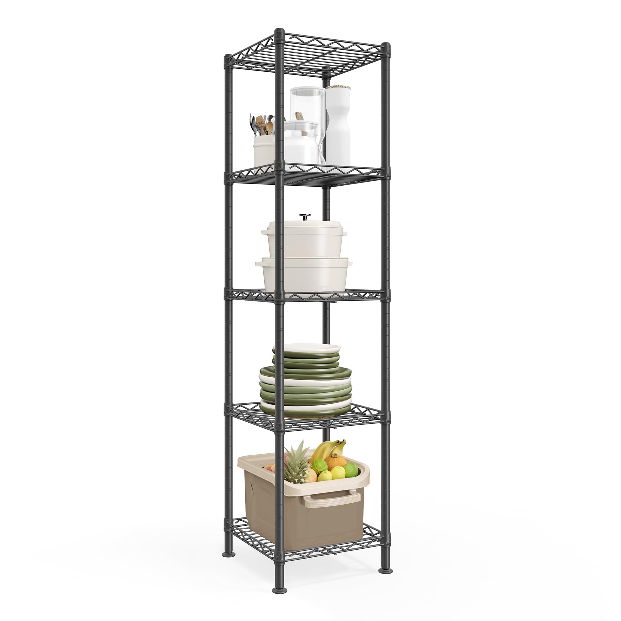 songmics-regal-metallregal-5-ebenen-30-x-60-x-161-cm-tintenschwarz-lgr165bh01 image 8