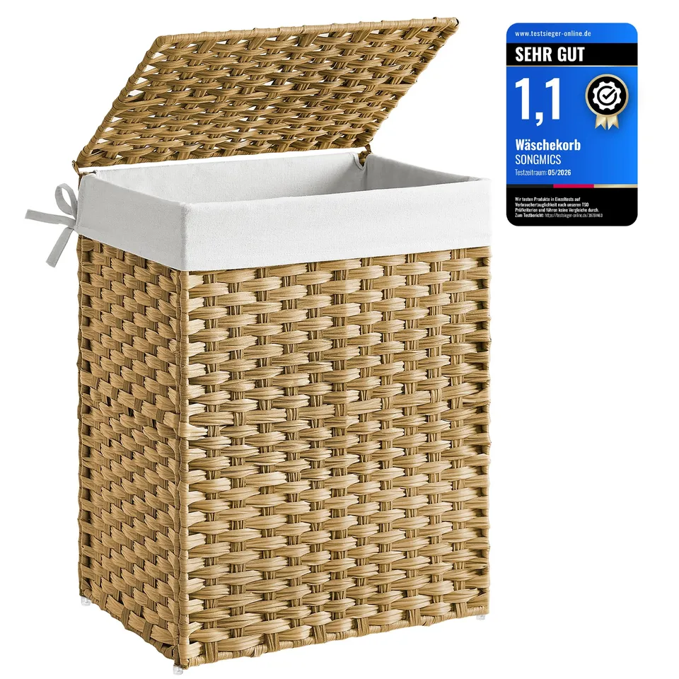 songmics-w-schekorb-schmal-90-l-synthetisches-rattan-faltbar image 1