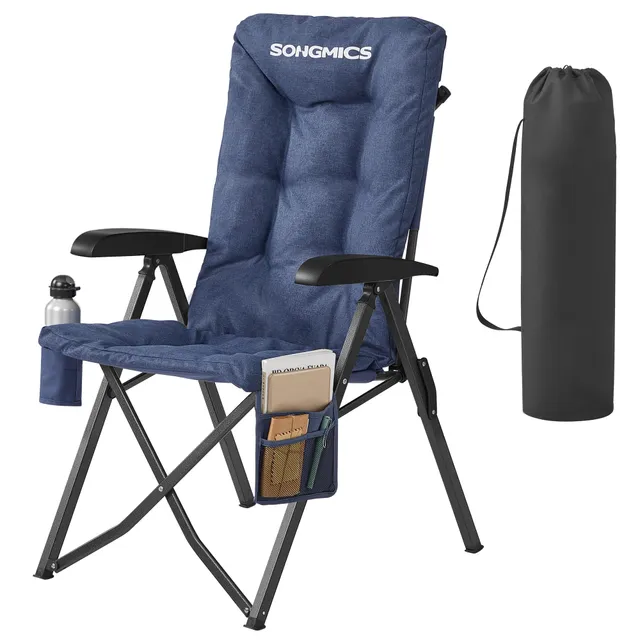 songmics-campingstuhl-gcb016qz01-klappstuhl-95-150-verstellbar-blau image 1