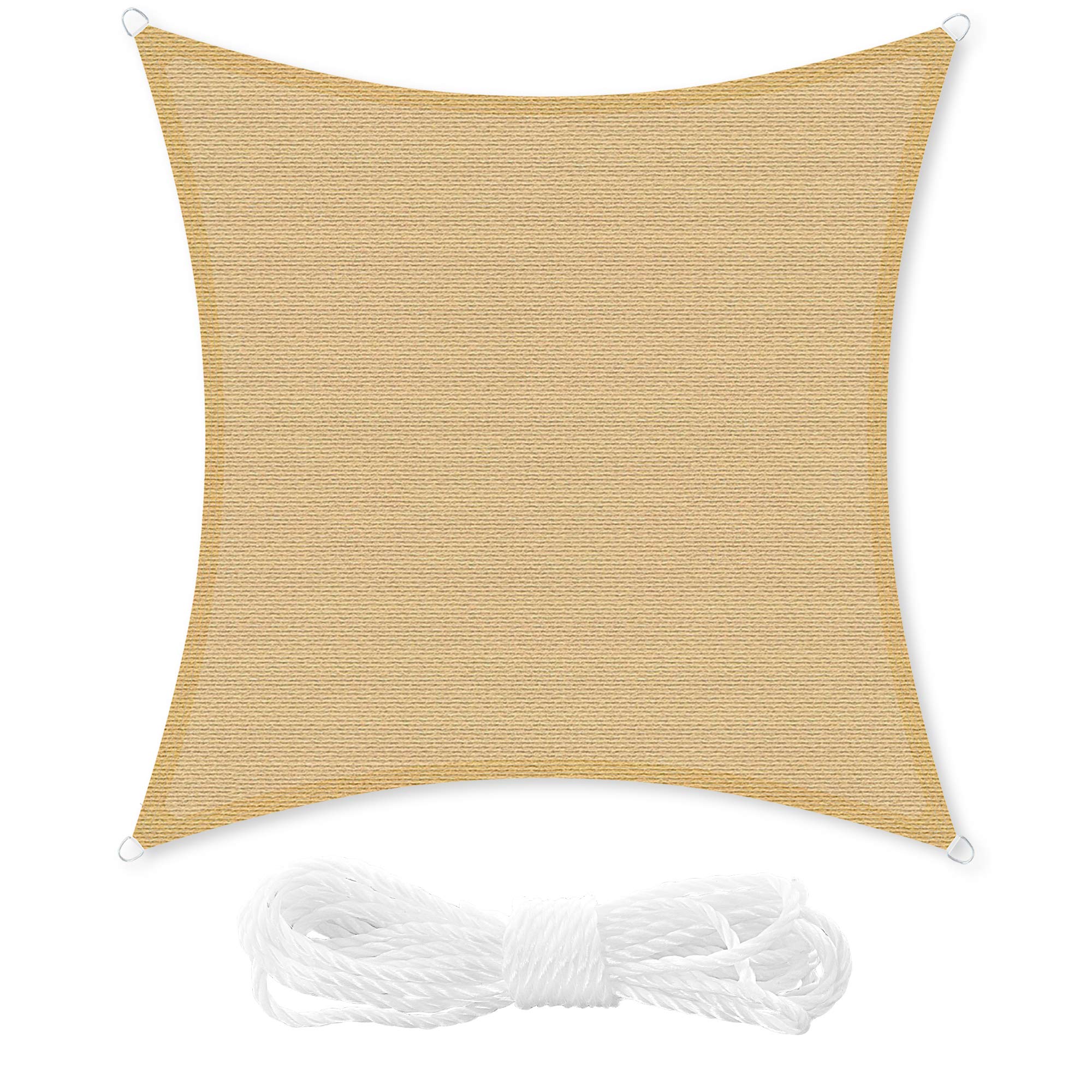 songmics-sonnensegel-3-7-x-3-7-m-hdpe-sandgelb-gss002y01 image 1