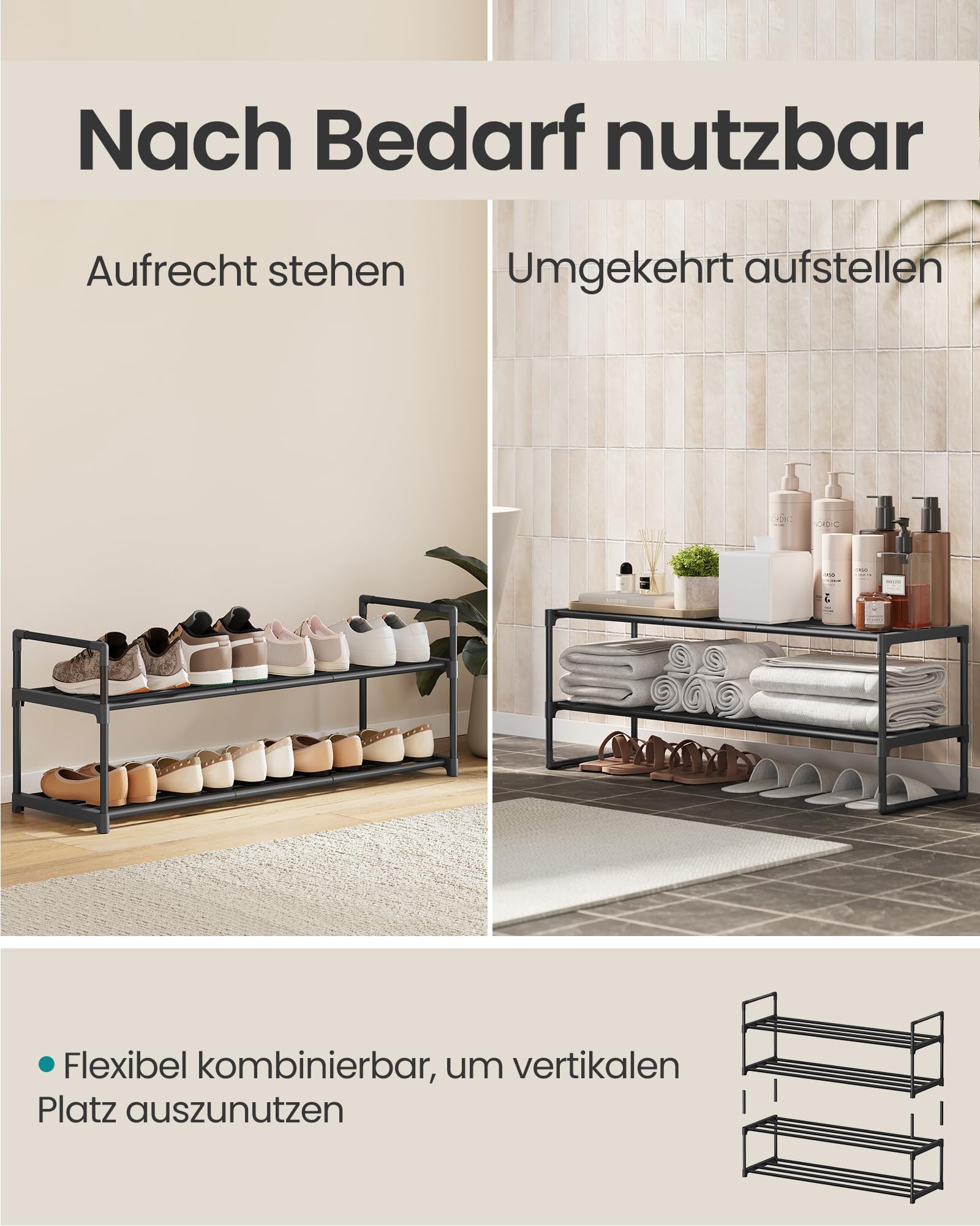 songmics-schuhregal-lsa12bkv2-2-ebenen-metall-30-x-92-x-34-cm-schwarz image 4