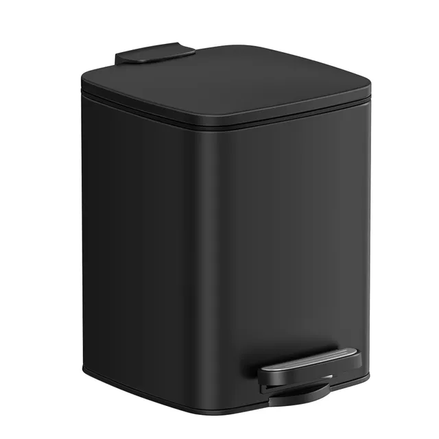 songmics-kosmetikeimer-6-liter-schwarz-ltb590b0602-tretm-lleimer-bad-mit-softclo image 1