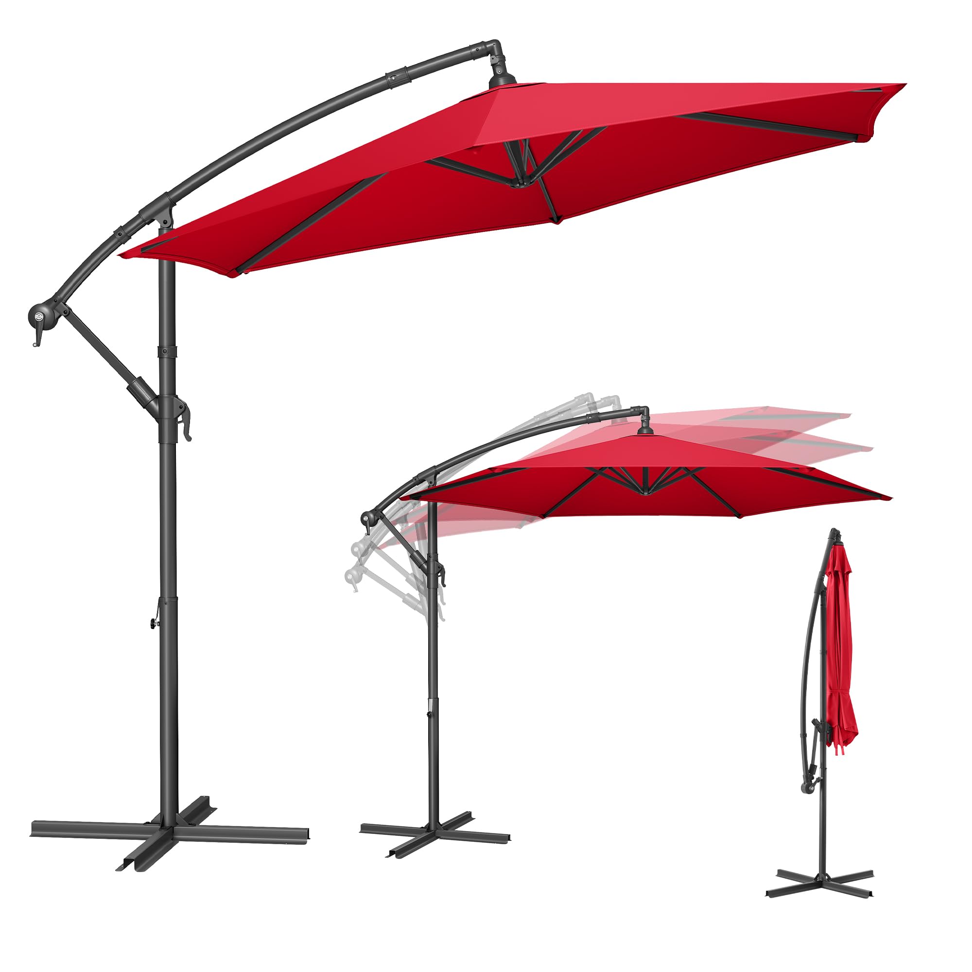 songmics-gpu116g01v1-ampelschirm-300-cm-grau-mit-st-nder-upf-50 image 8