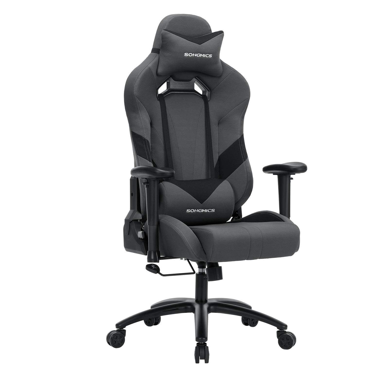 songmics-b-rostuhl-gaming-stuhl-rcg13g-grau-schwarz-ergonomisch-150-kg image 1