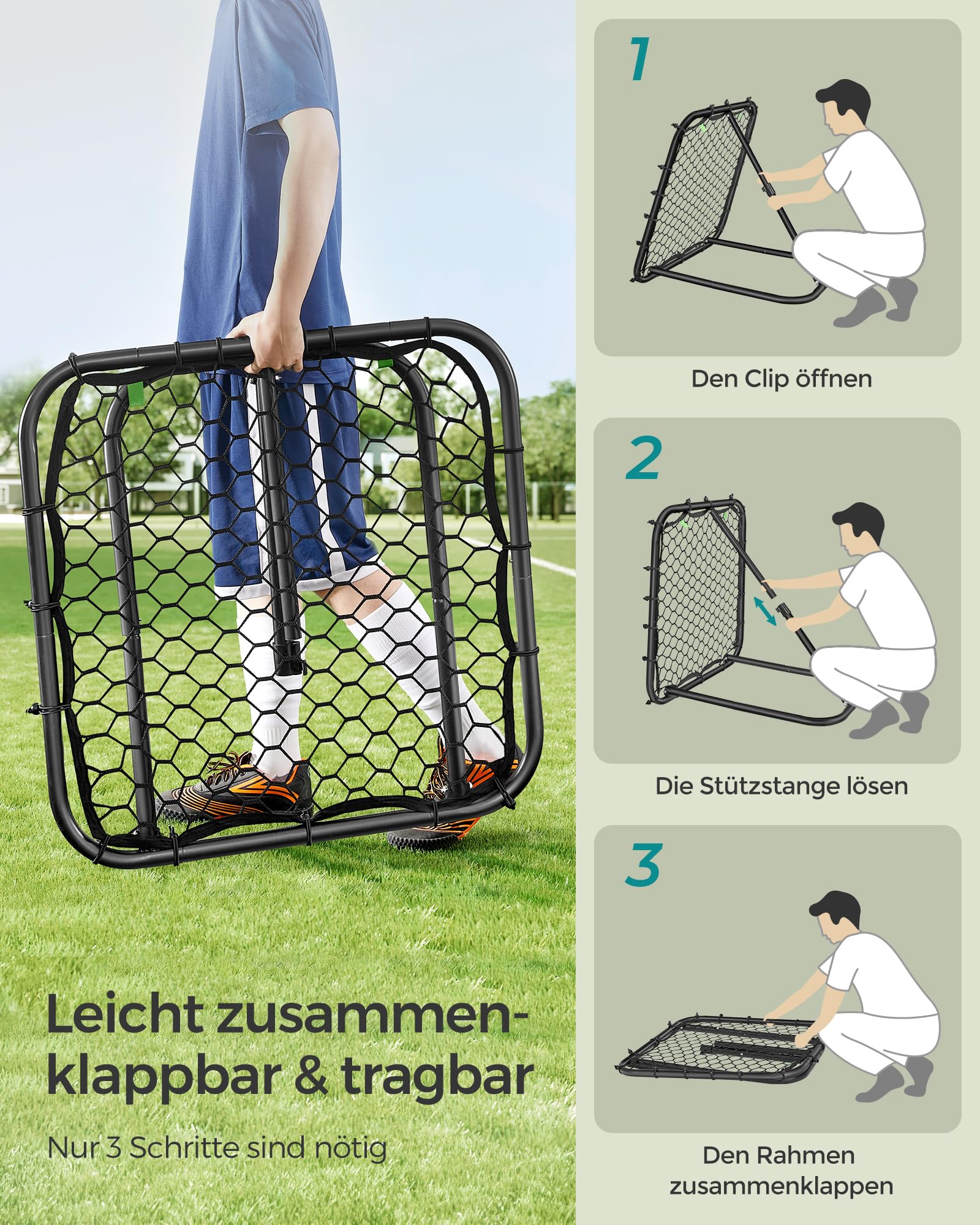 songmics-fu-ball-rebounder-tragbares-fu-balltor-kinder-stahlrahmen-winkelverstel image 6